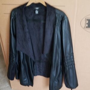 Faux leather/suede jacket